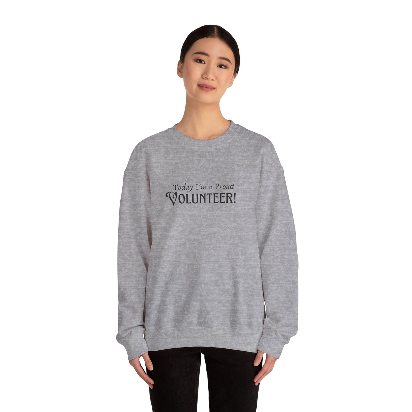 Proud Volunteer Unisex Heavy Blend™ Crewneck Sweatshirt