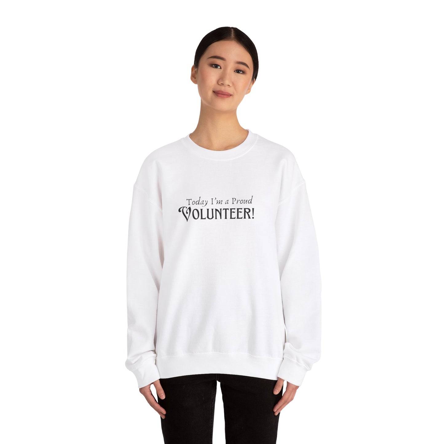 Proud Volunteer Unisex Heavy Blend™ Crewneck Sweatshirt