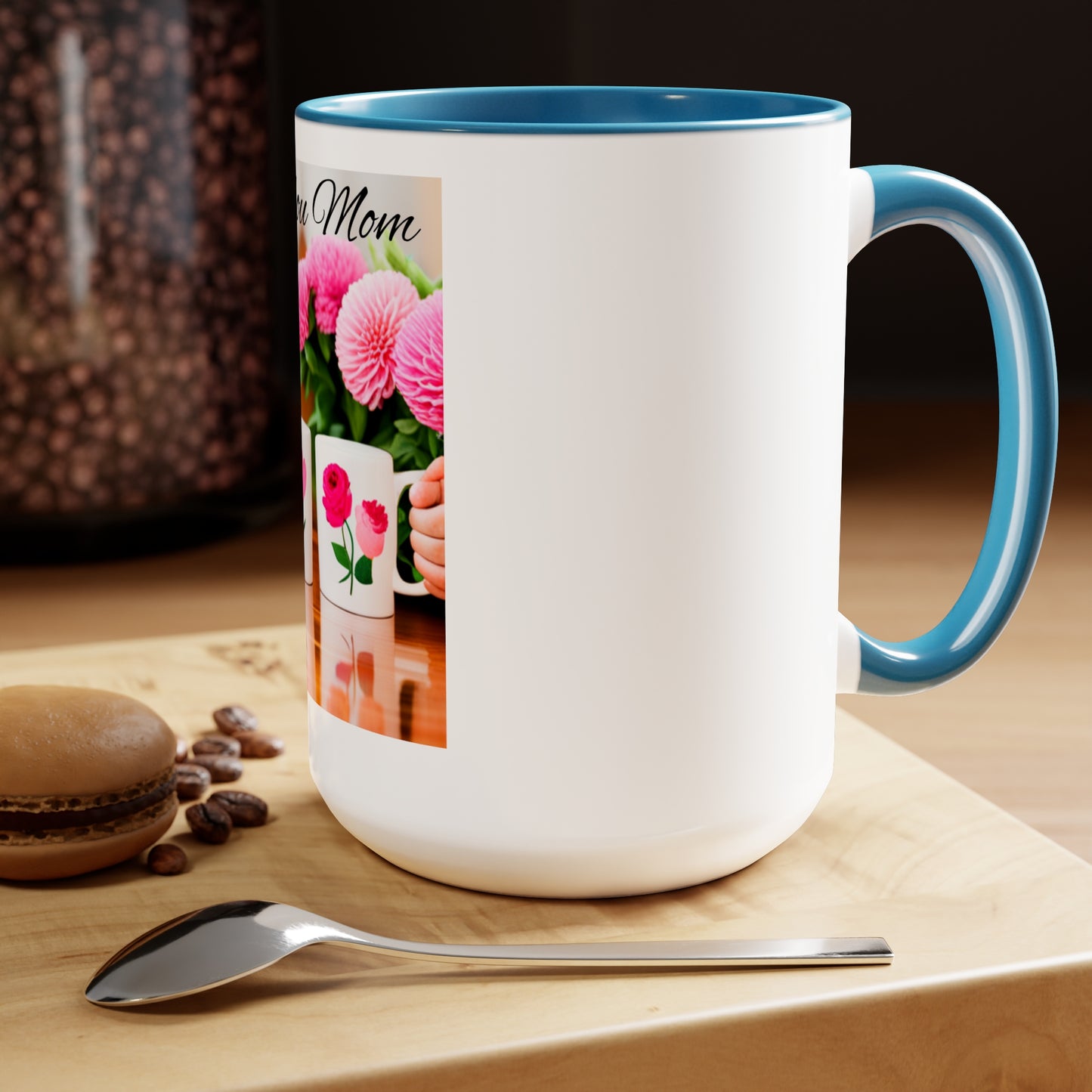 Mom,  Mama, Thank You Two-Tone Coffee Mugs, 15oz