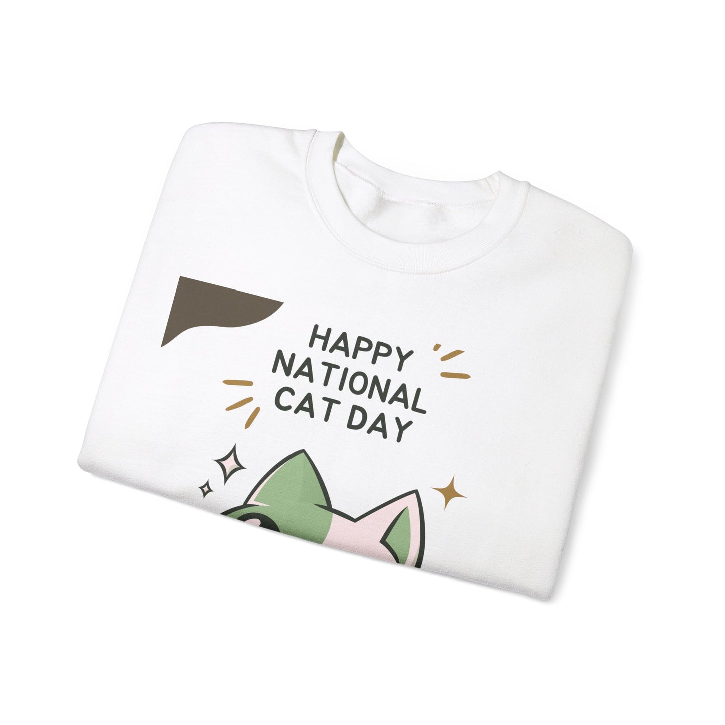 National Cat  Day Unisex Heavy Blend™ Crewneck Sweatshirt