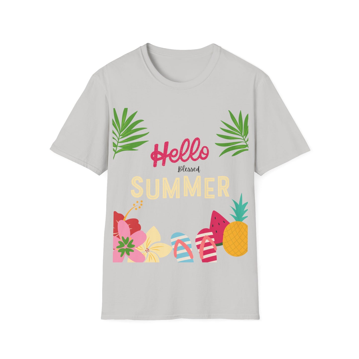 Hello Summer Unisex Softstyle T-Shirt