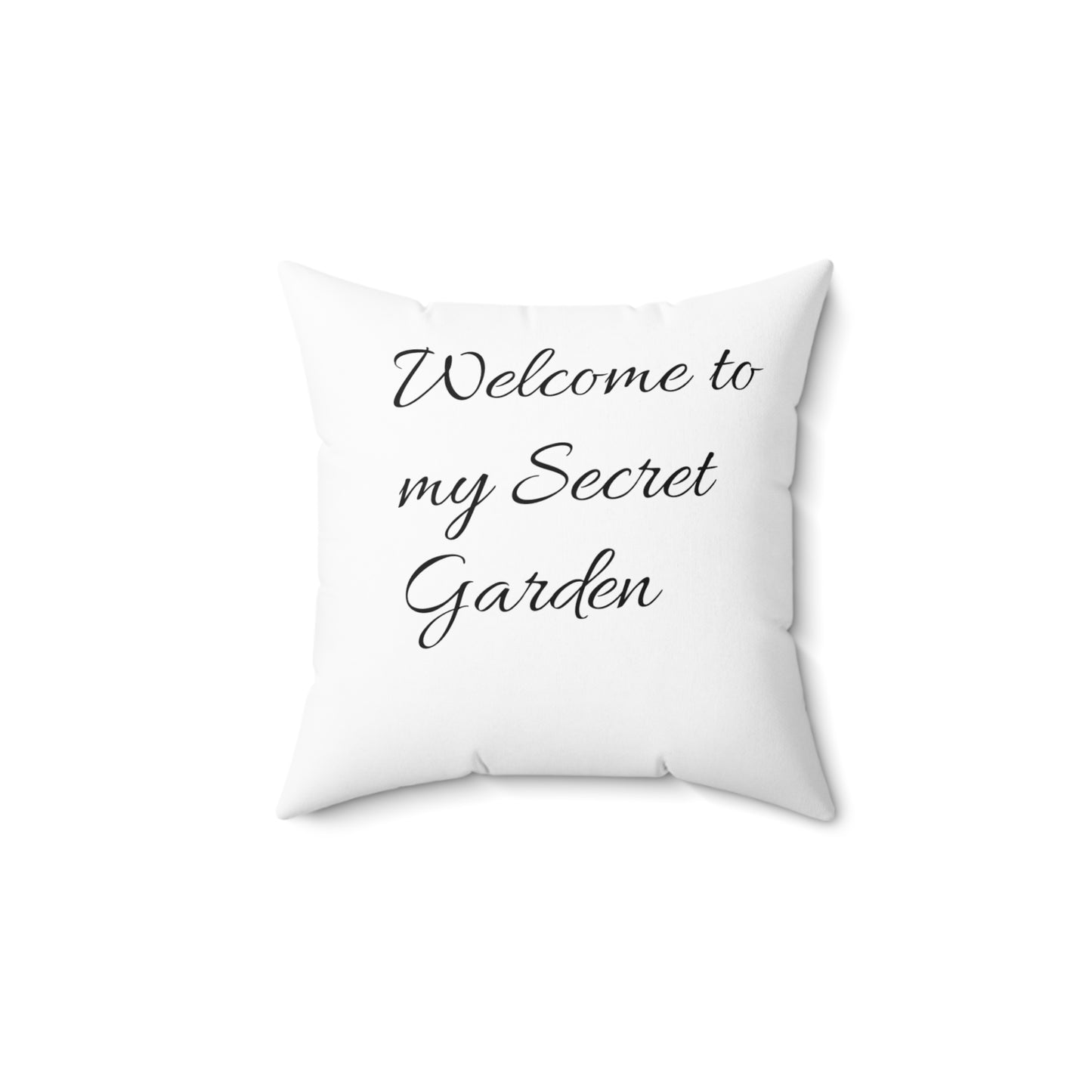 My Secret Garden Spun Polyester Square Pillow