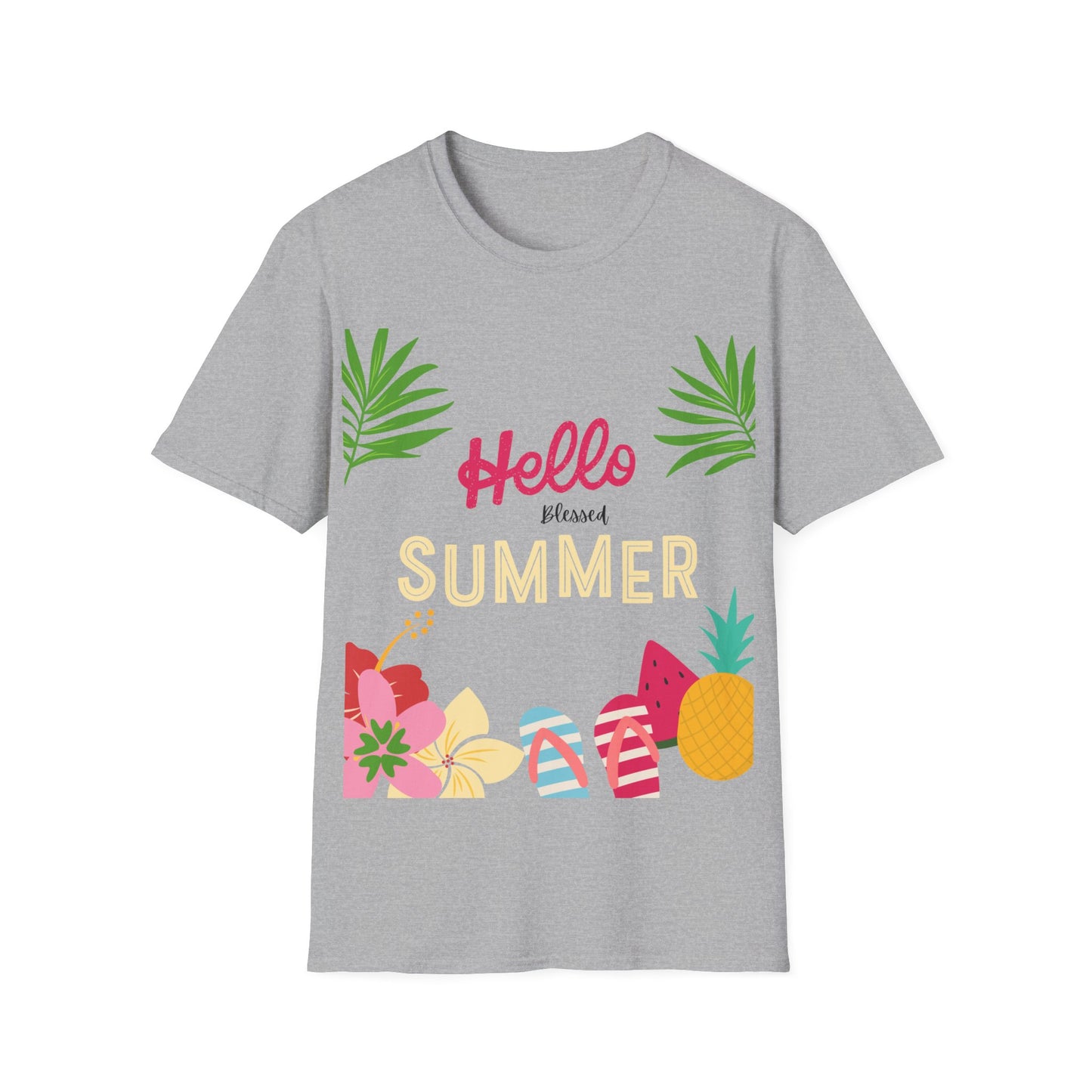 Hello Summer Unisex Softstyle T-Shirt