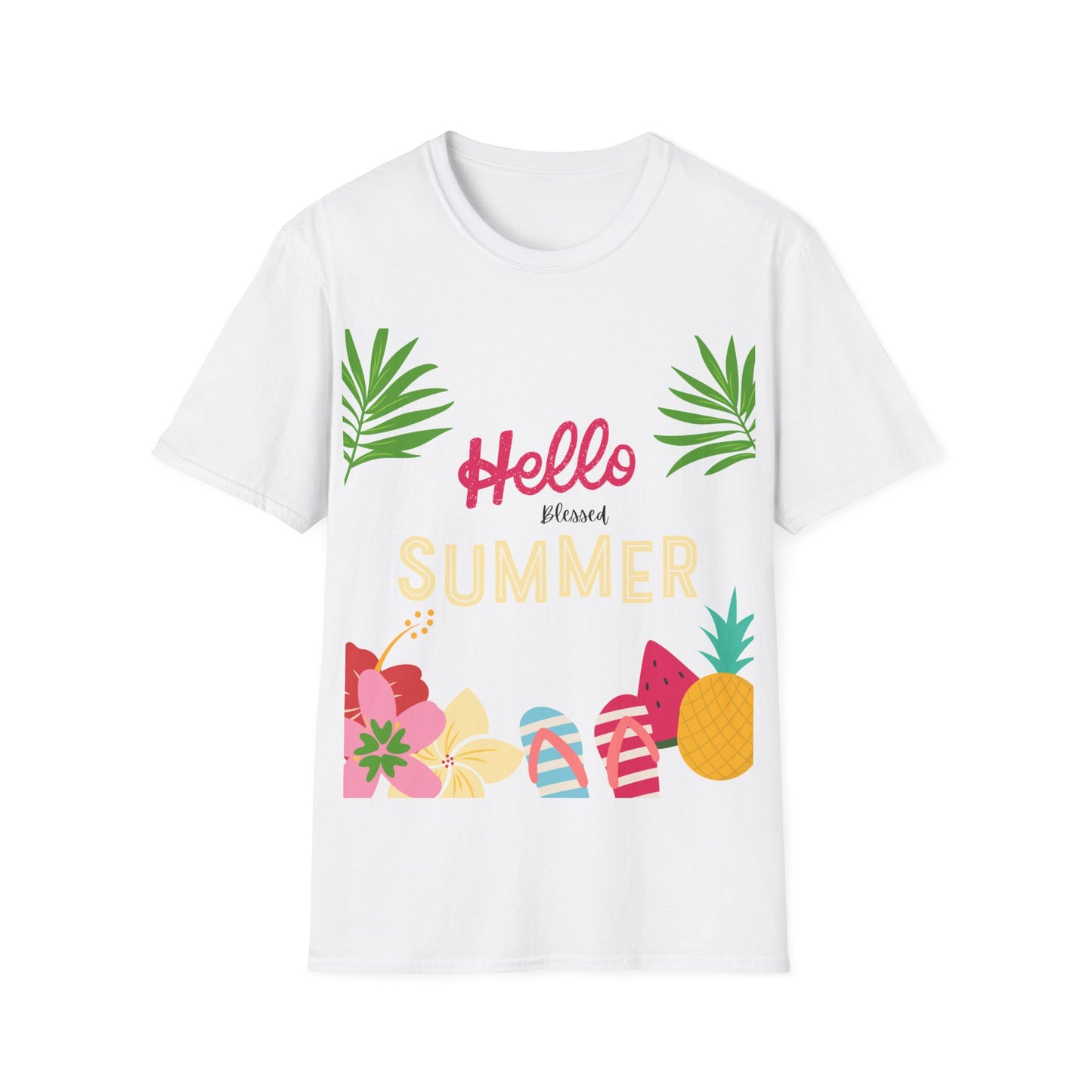 Hello Summer Unisex Softstyle T-Shirt