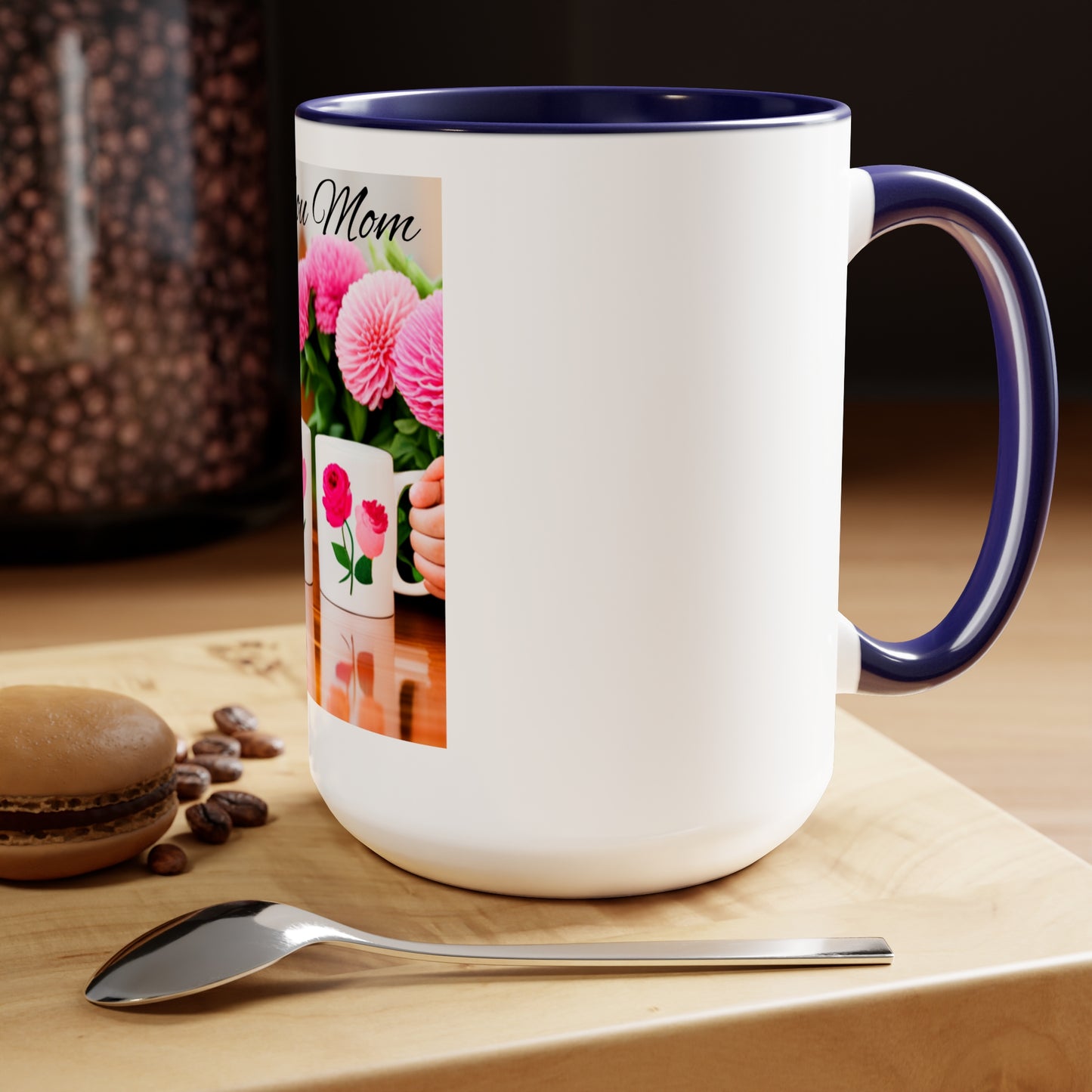 Mom,  Mama, Thank You Two-Tone Coffee Mugs, 15oz